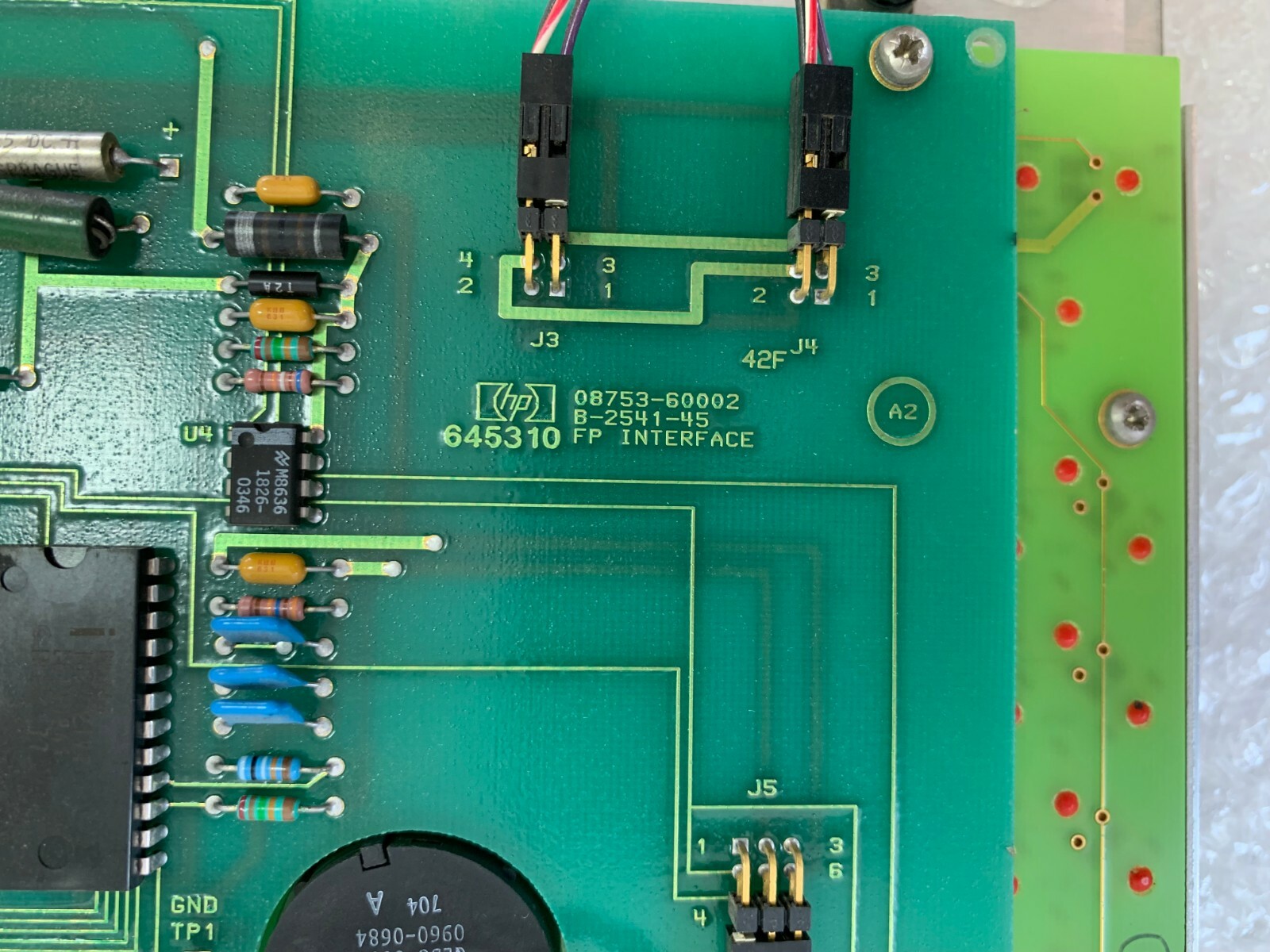 Hewlett Packard 8753A 300 GHz Network Analyzer Front panel + buttons 08753-60002