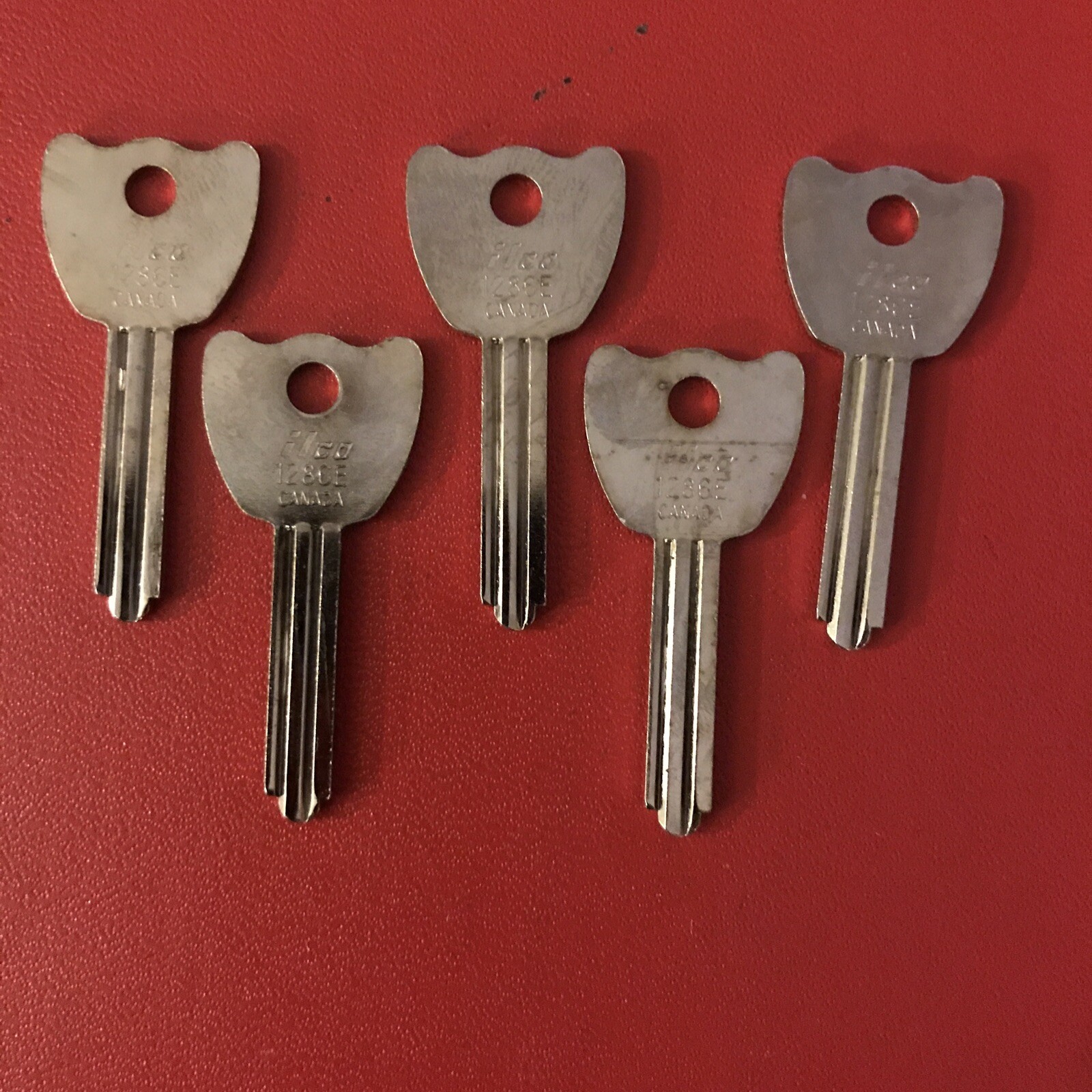 Ilco Flat Steel KEY BLANKS  R1286E  Set of 5 - Lockmith      [B8]