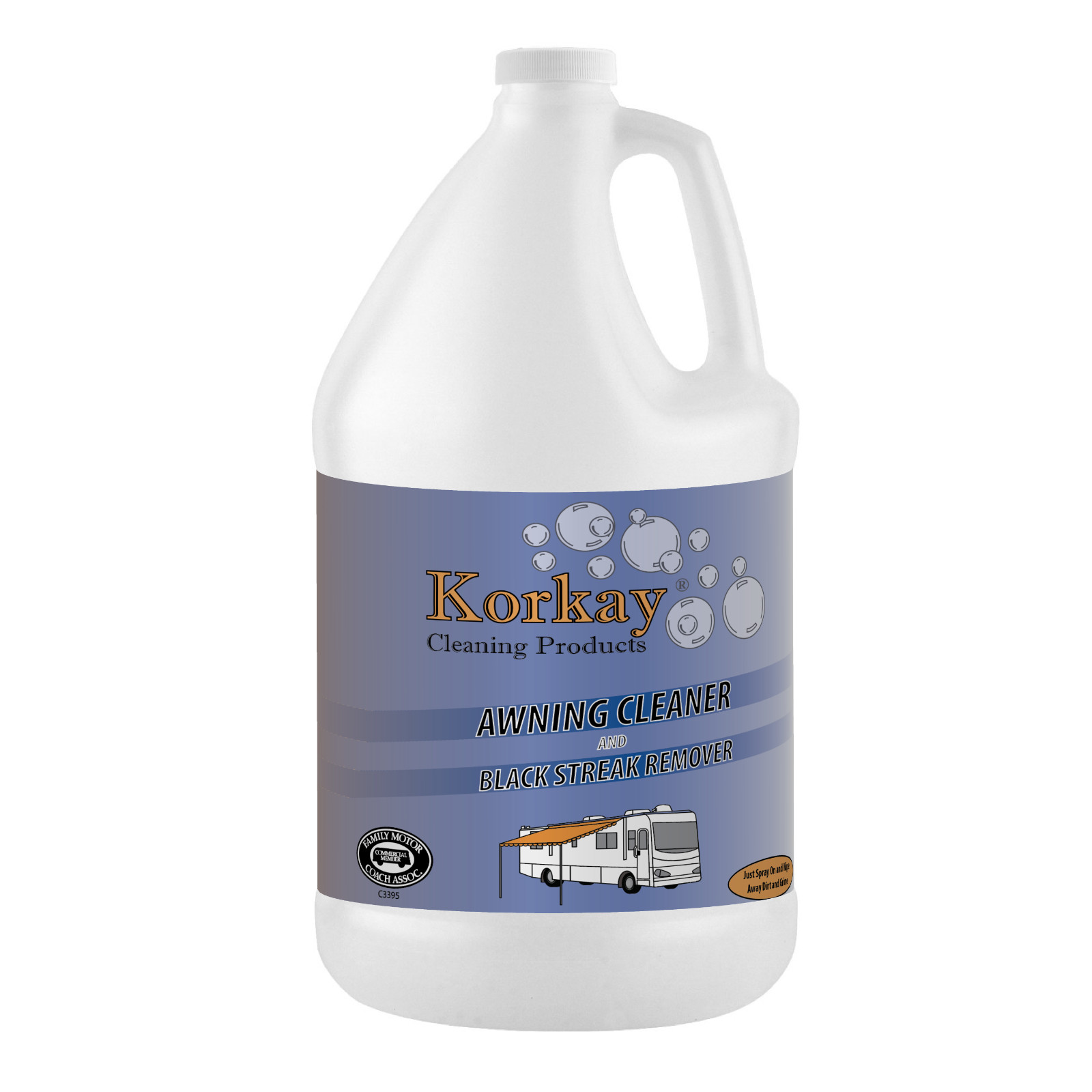 Korkay Awning Cleaner and Black Streak Remover #196  RVs Vinyl Patio Fence