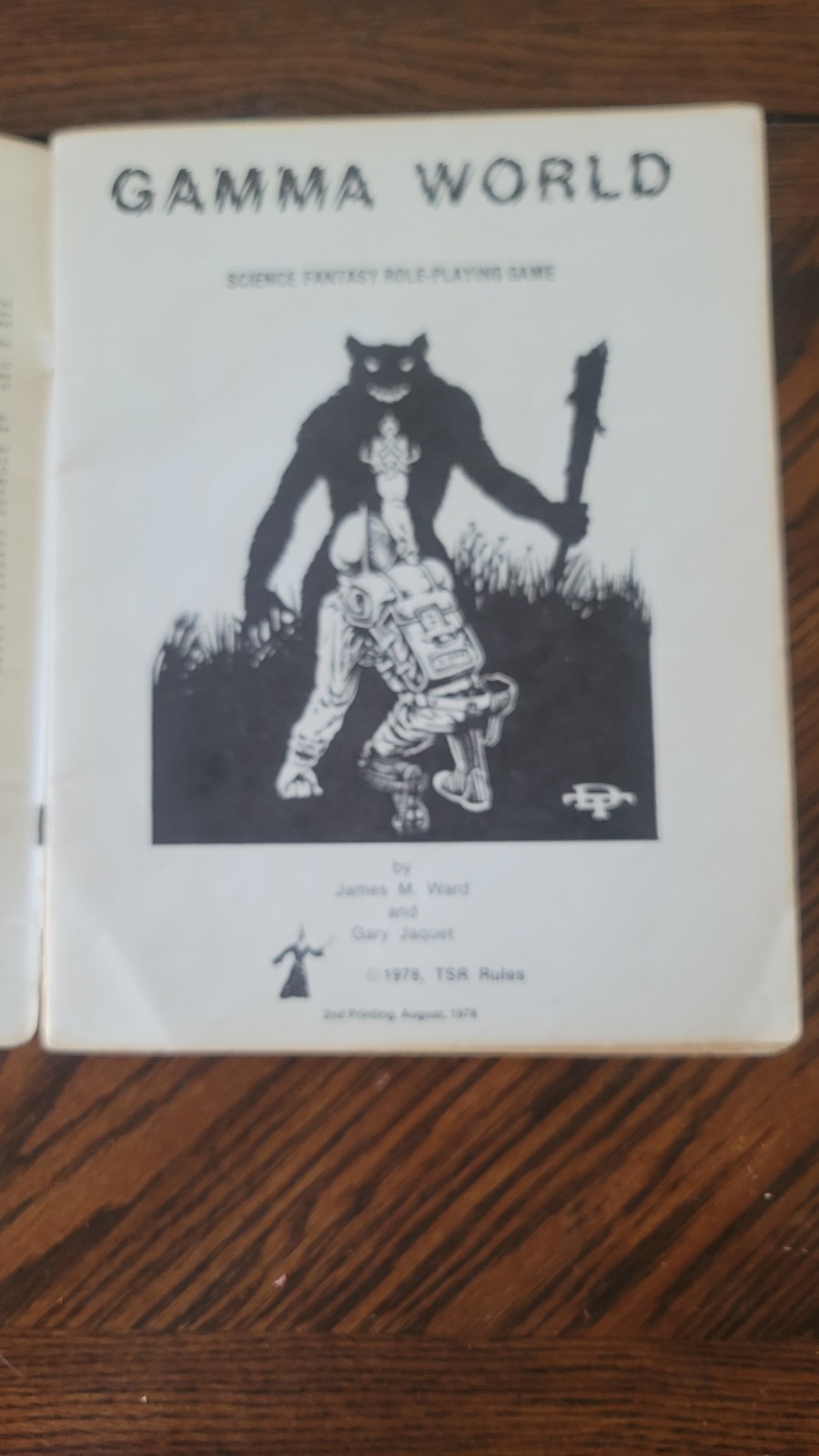 TSR Gamma World 1st Ed Second Printing 1978 Rulebook only.