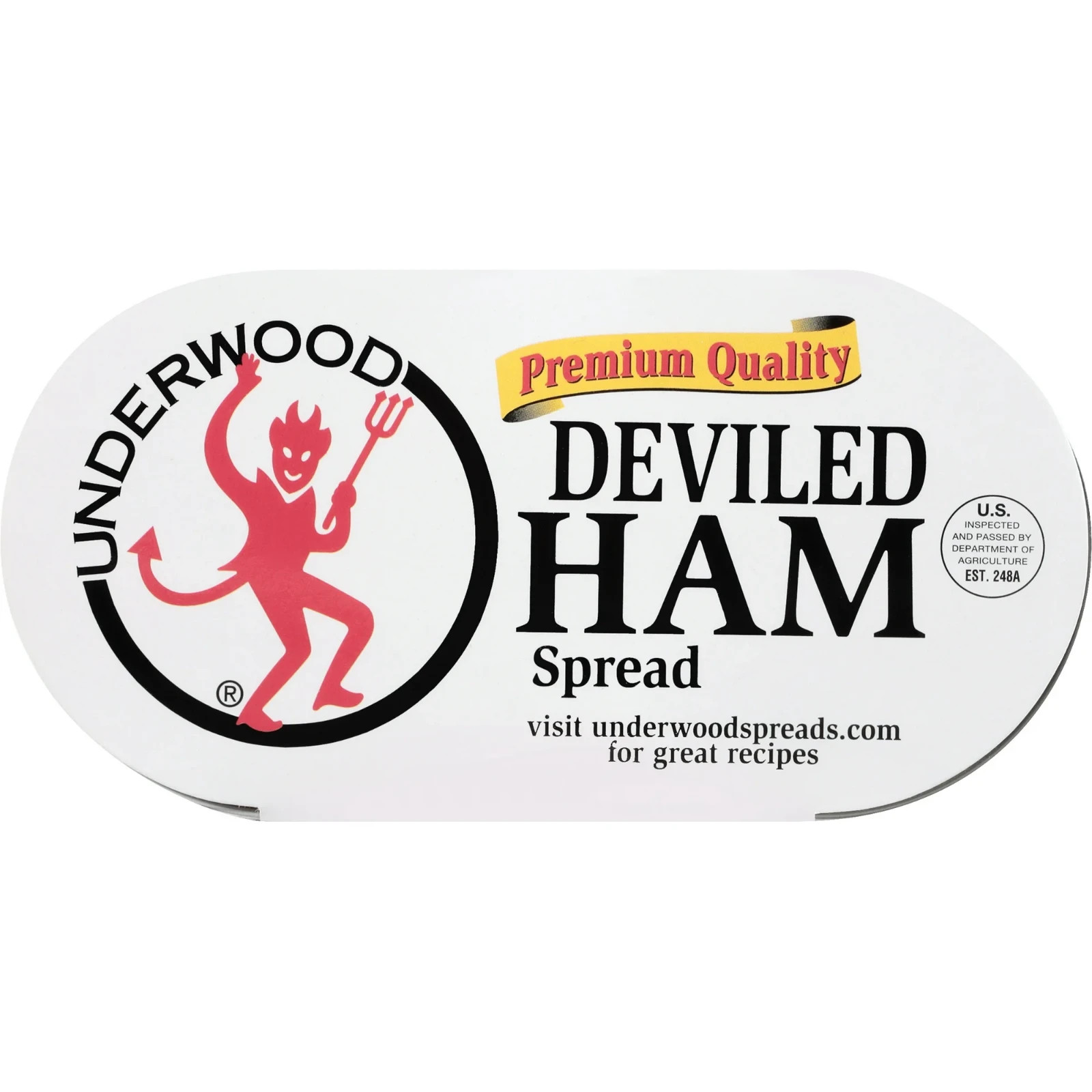 Underwood Deviled Ham Spread, 4.25 oz, 4 Count Cans...