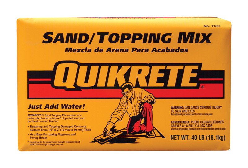Quikrete 1103-40 Gray Uniformly Blends Indoor & Outdoor Sand Topping Mix 40 lbs.