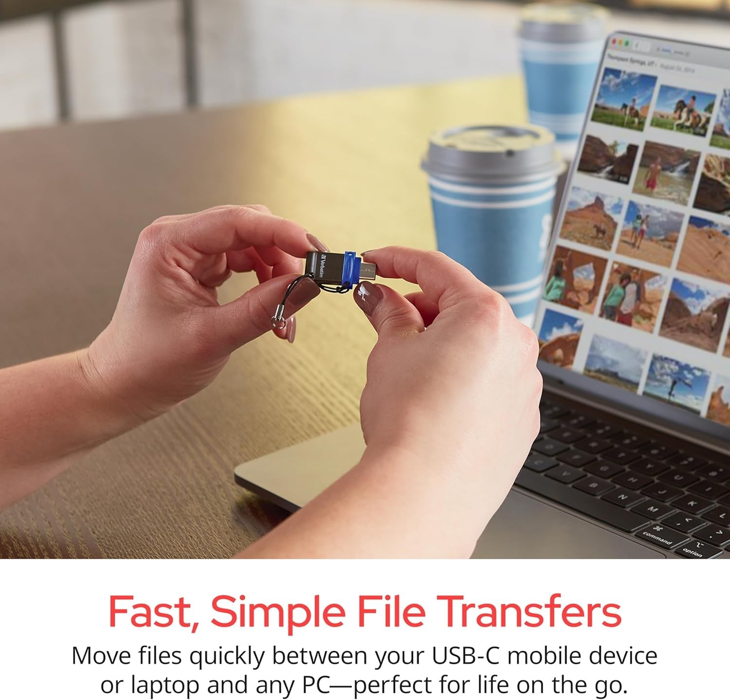 Portable 64GB USB Type-C Flash Drive with OTG Functionality for Multiple Devices