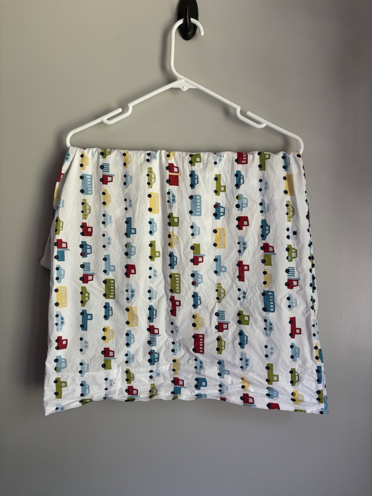 Pottery Barn Kids Standard Pillow Case Cars Transportation Road Bus Vehicles