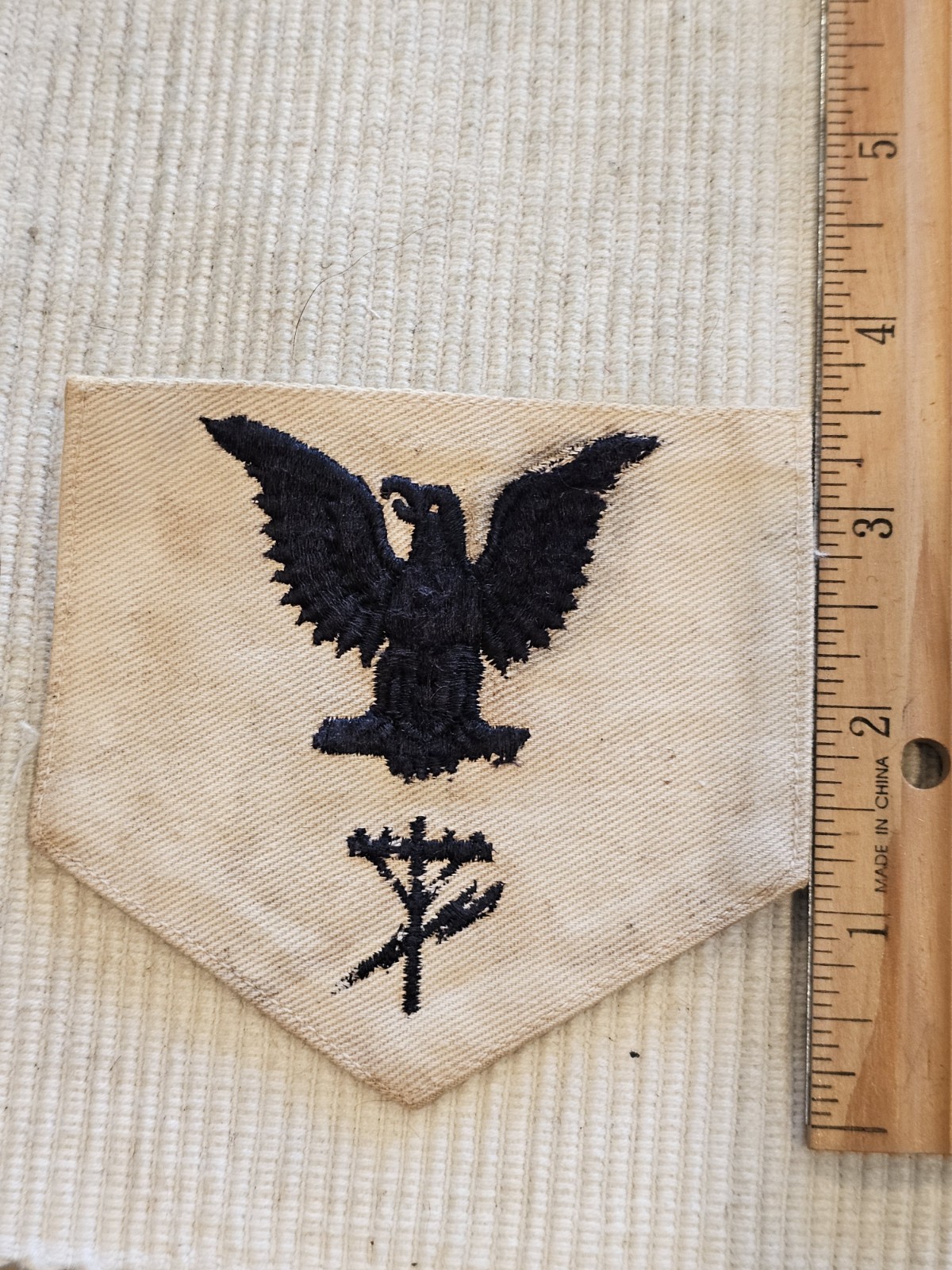 WWII USN Navy Construction Electricians Chevron Rate Patch L@@K!!!