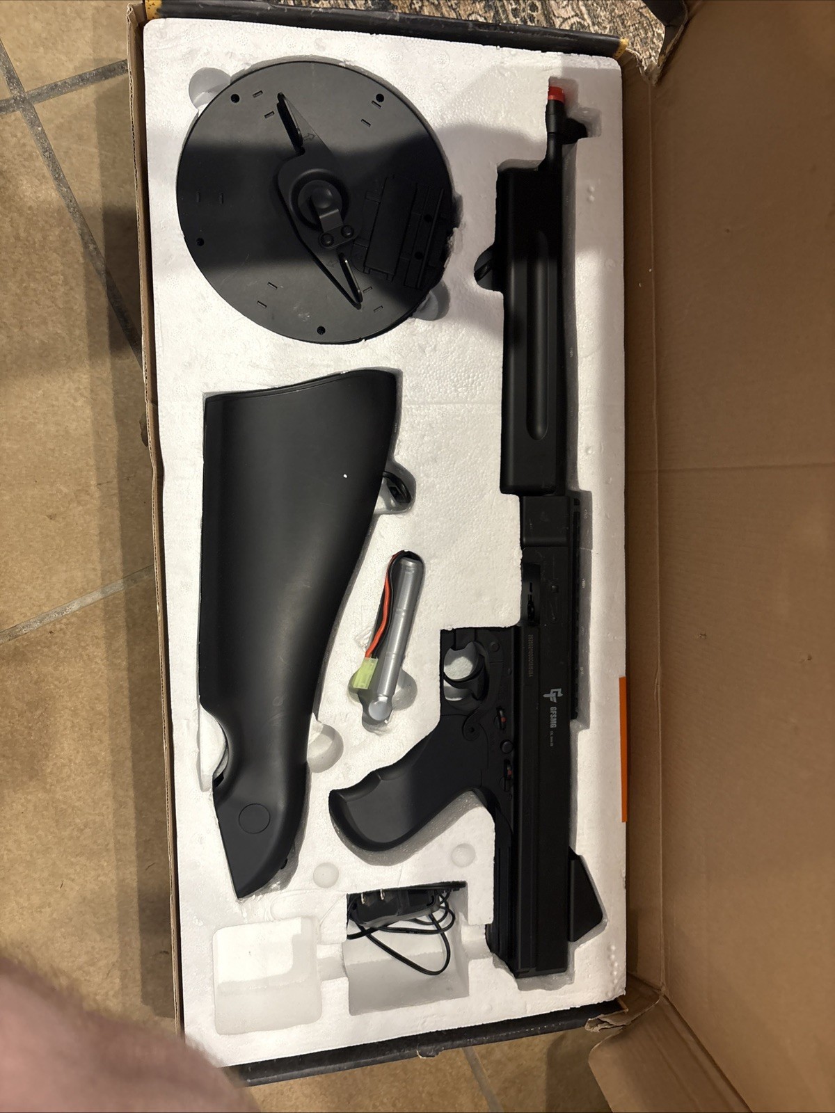 Game Face ASRGTH Electric Airsoft SMG 6mm BB Gun 320 FPS 800rd Drum Mag