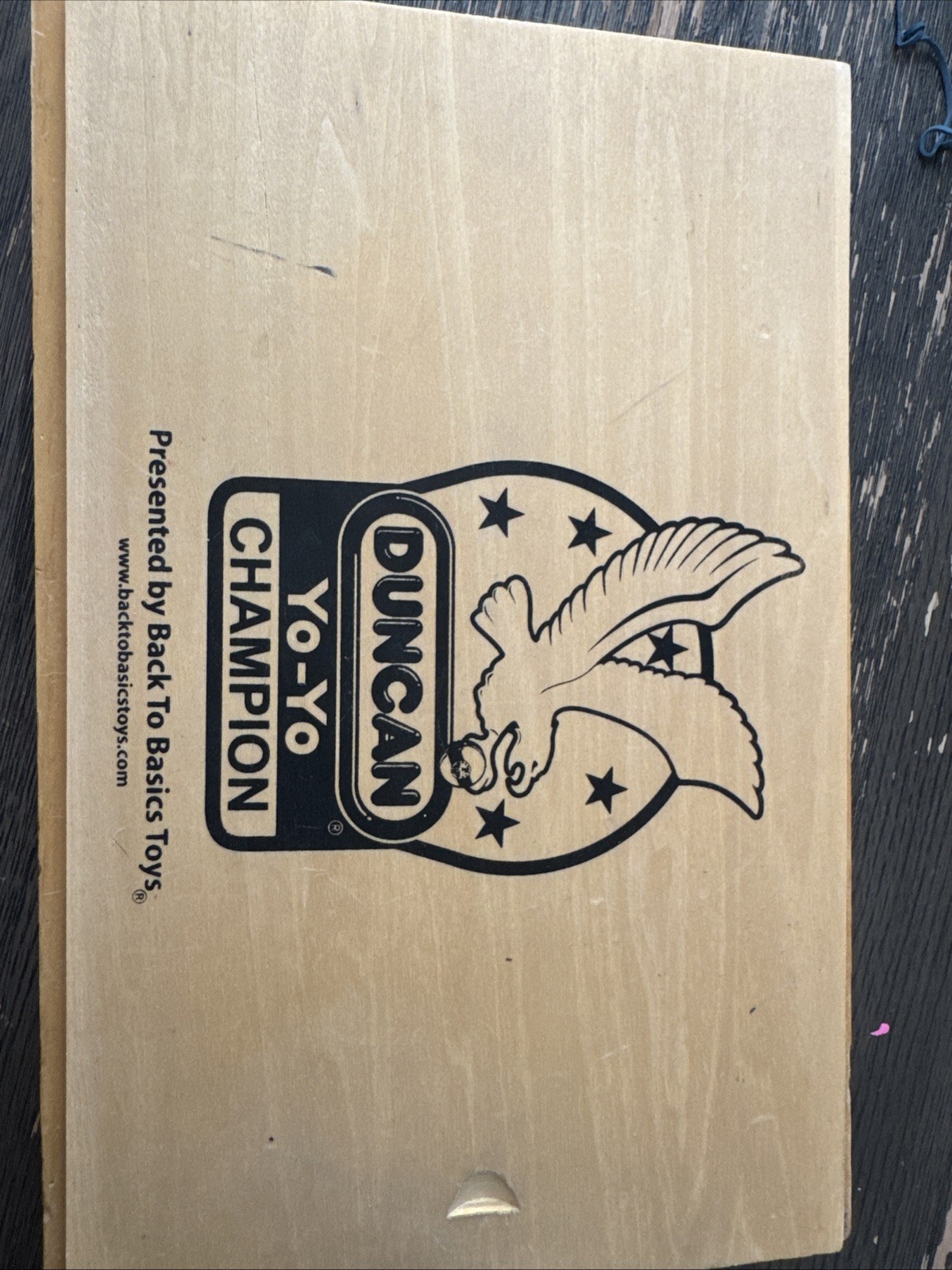 VTG Duncan Yo-Yo Champion Collector Set in Wood Box – 2 Yo-Yo’s  + Patch