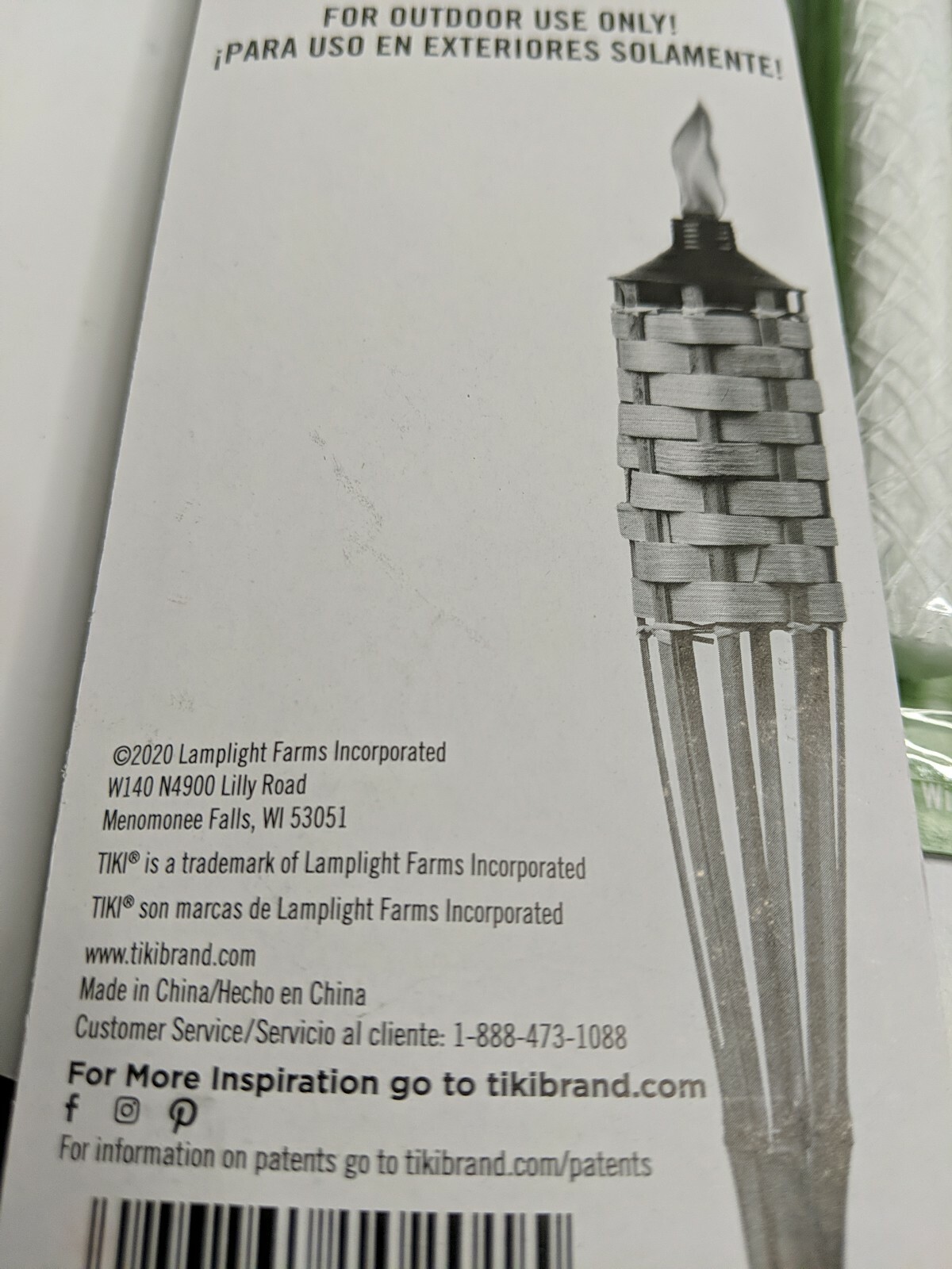 Lamplight Farms TIKI TORCH WICK Replacement Round Shape. Lot of 2 2 packs