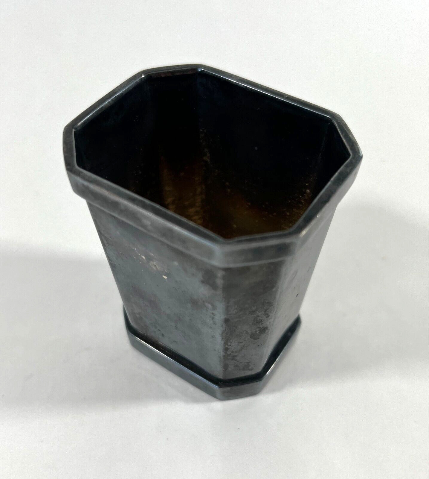 Vintage St. James Brazil Silverplate Octagonal Mini Cup 2.5"