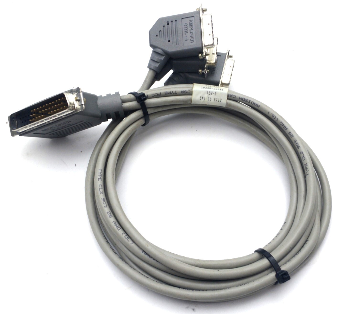 Adept 10330-11140 Rev. A Robot Cable Assembly, DB50 to 4x DB15, 36 Inches Long