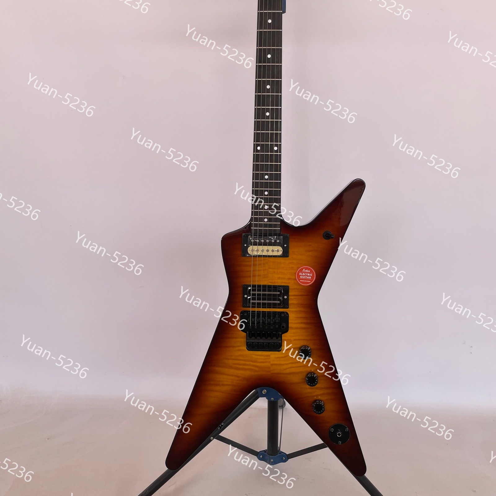 Solid  Electric guitar Rounded Fret Edge Mohogany Body H pickpus  Factory Outlet