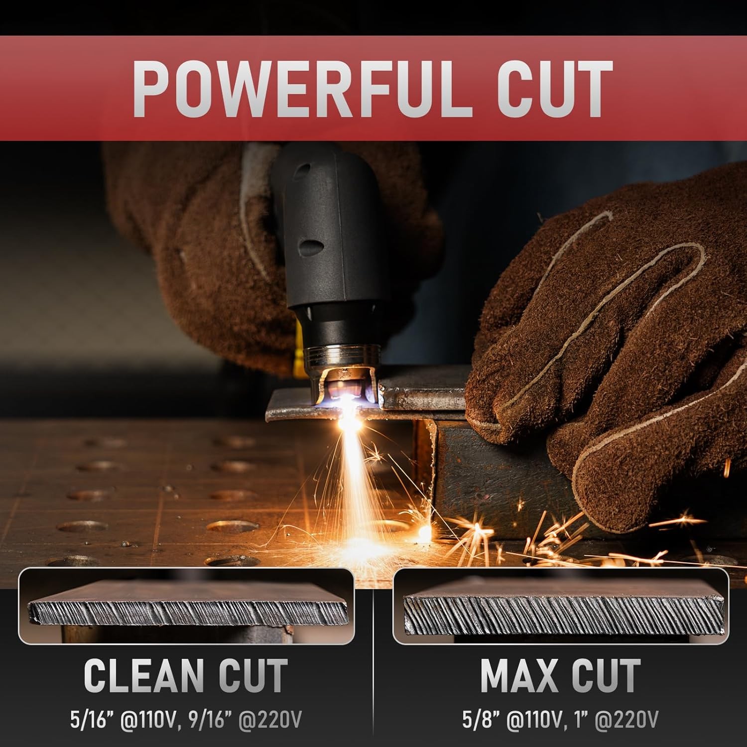 65A Dual Voltage Plasma Cutter for Cutting, Gouging, Grid & Marking