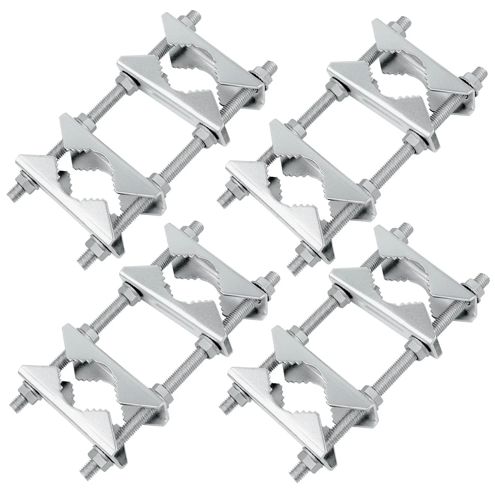 4 Pack Antenna Mast Clamp 2 Inch Pole to Pole Mounting Kits Heavy Duty