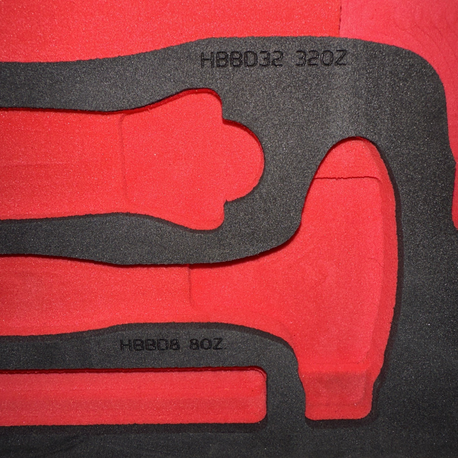 Snap-On Tools FMHBBD02B 6pc Striking Face Dead Blow Hammer Set Foam In Red