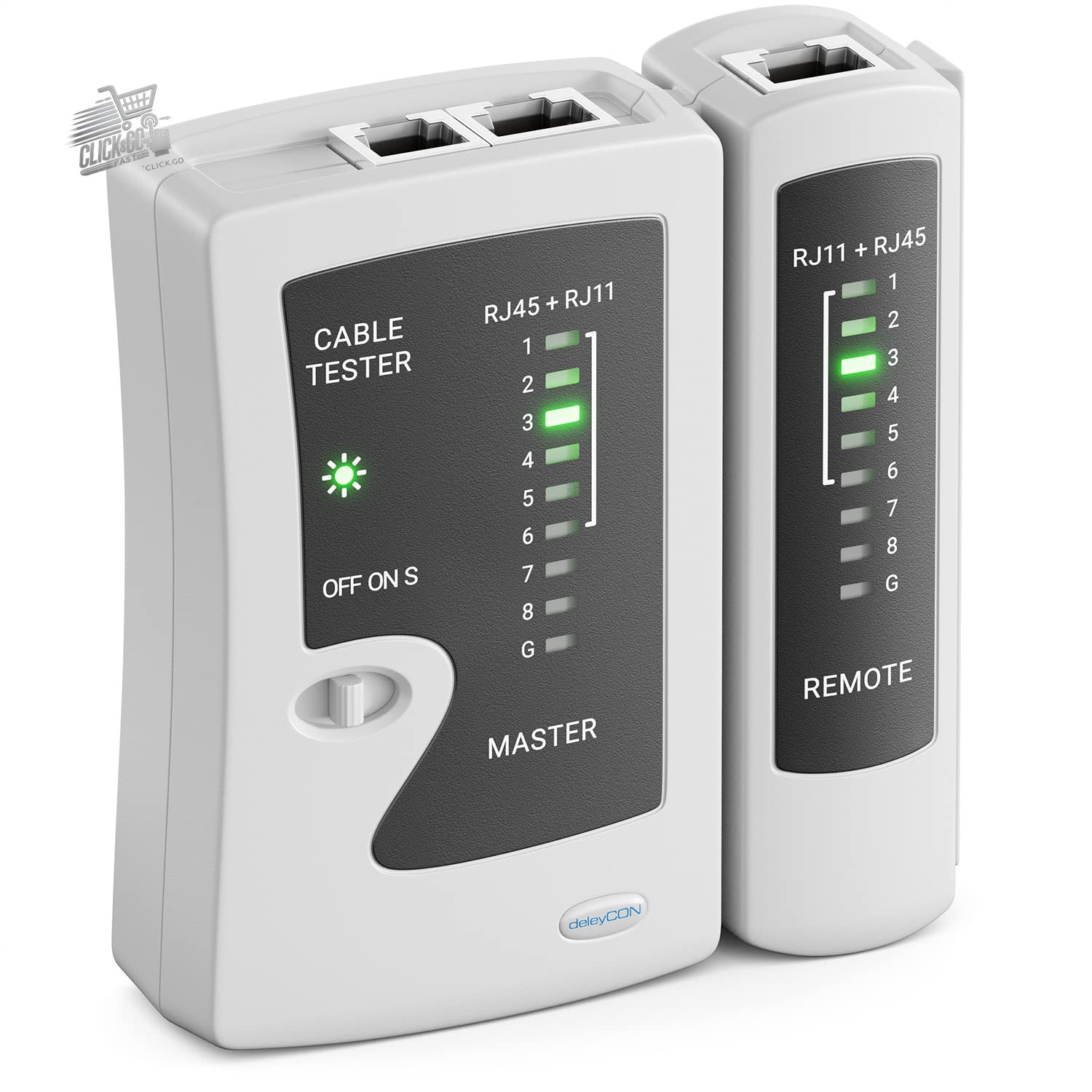 Professional Network Cable Tester RJ45 RJ11 RJ12 LAN Ethernet CAT8 CAT7 CAT6 Grey