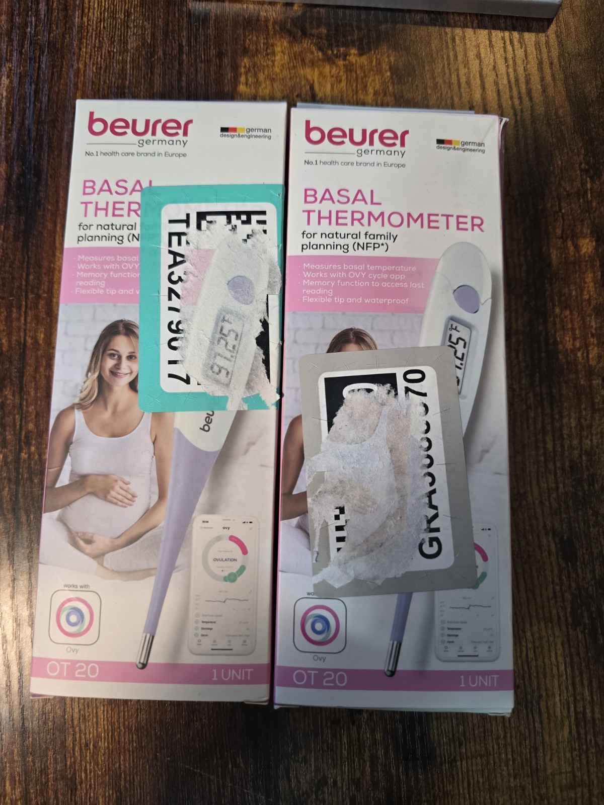 2 Beurer OT20 Digital Basal Thermometer Ovulation NEW