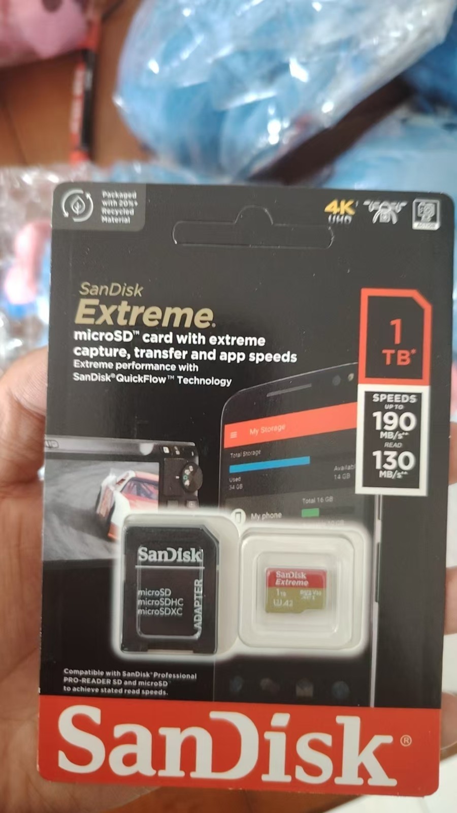 SanDisk Extreme Card 512GB 1TB - Memory Micro SD