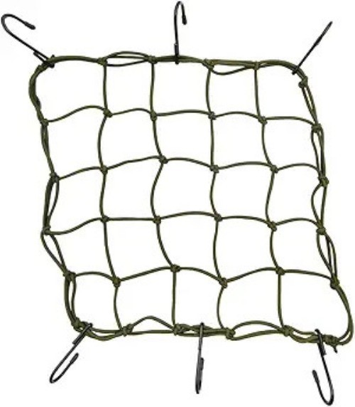 15"x 15" High Elastic Bungee Cargo Net with 6 H Color: GreenNumber of Items: 1