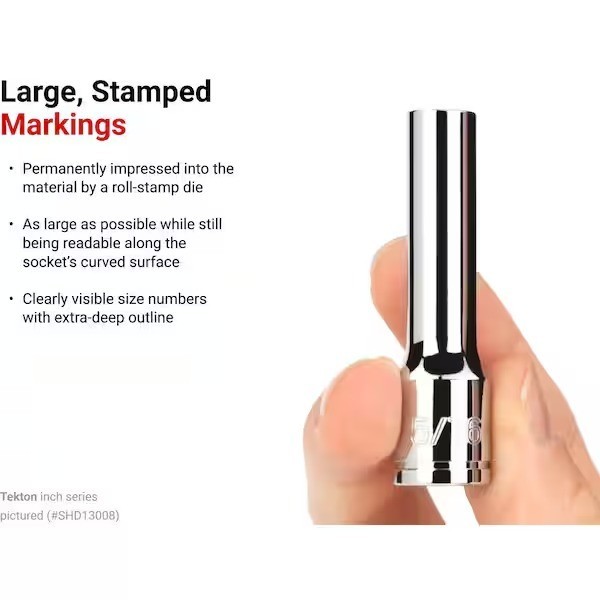 3/8 in. Drive x 8 mm Deep 6-Point Socket