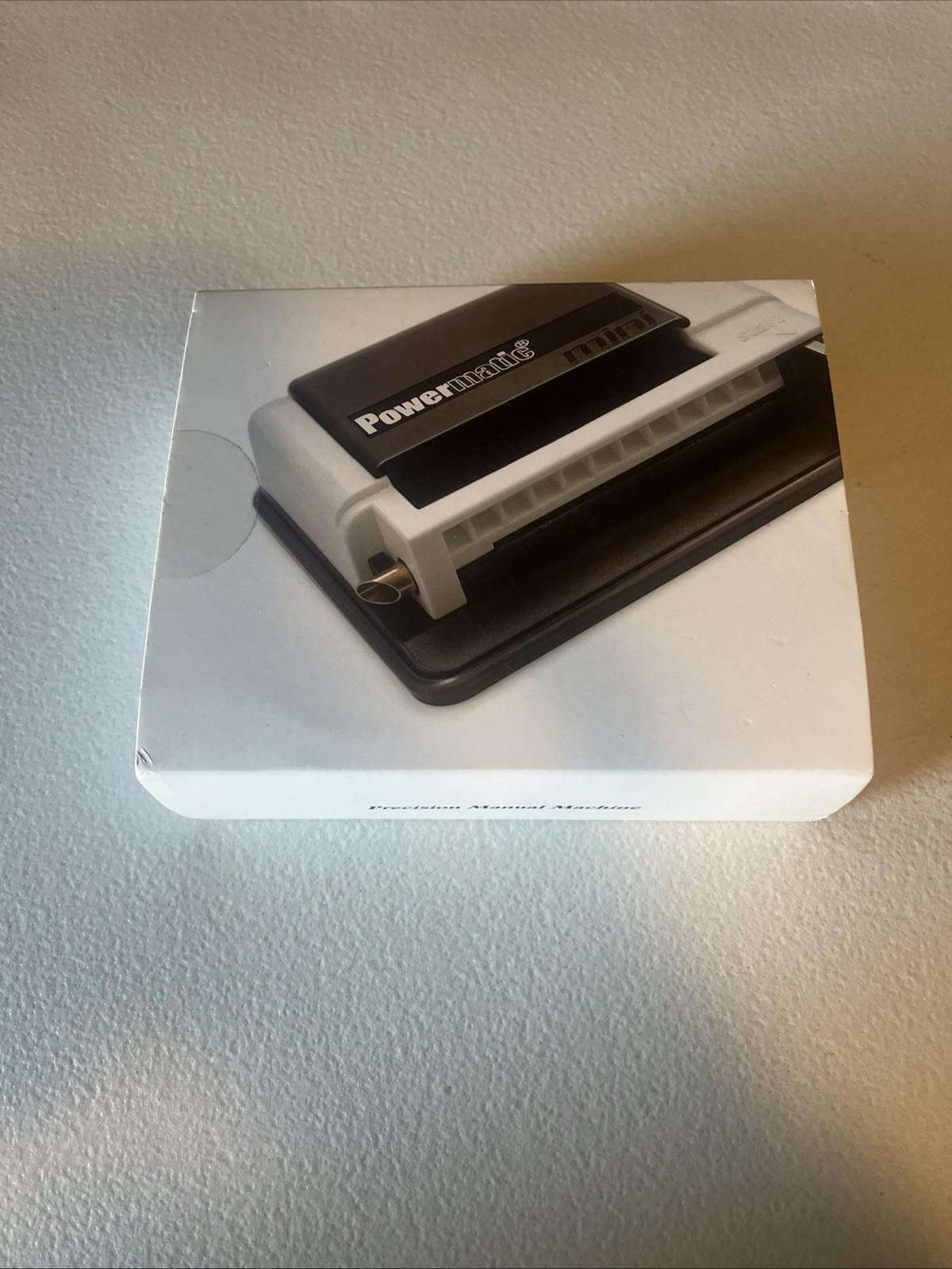 Powermatic Mini Tobacco Injector Roller 100mm White With All Parts Open Box.