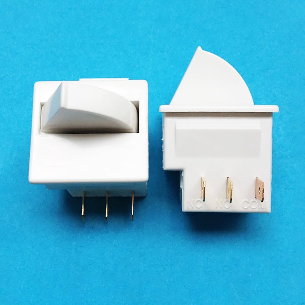 2Pcs Refrigerator Door Light Switch Compatible for GE Whirlpool, Maytag, Admi...
