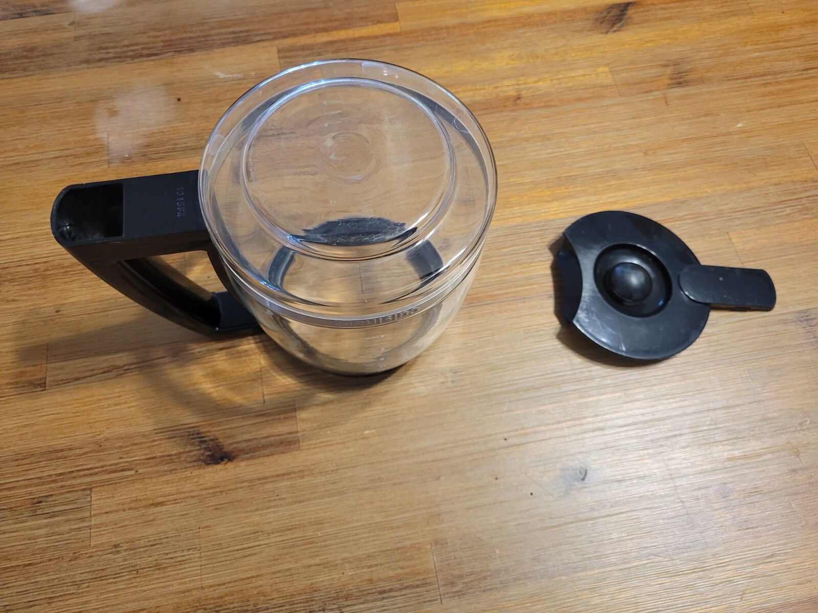 Cuisinart Coffee Maker Carafe 12 Cup and Lid Replacement Part Clear Glass