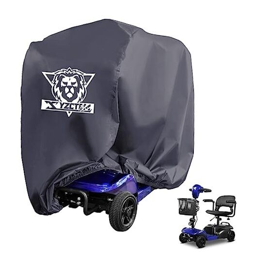 Mobility Scooter Storage Cover,Heavy Duty 420D L-48"L x 23"W x 39"H Grey