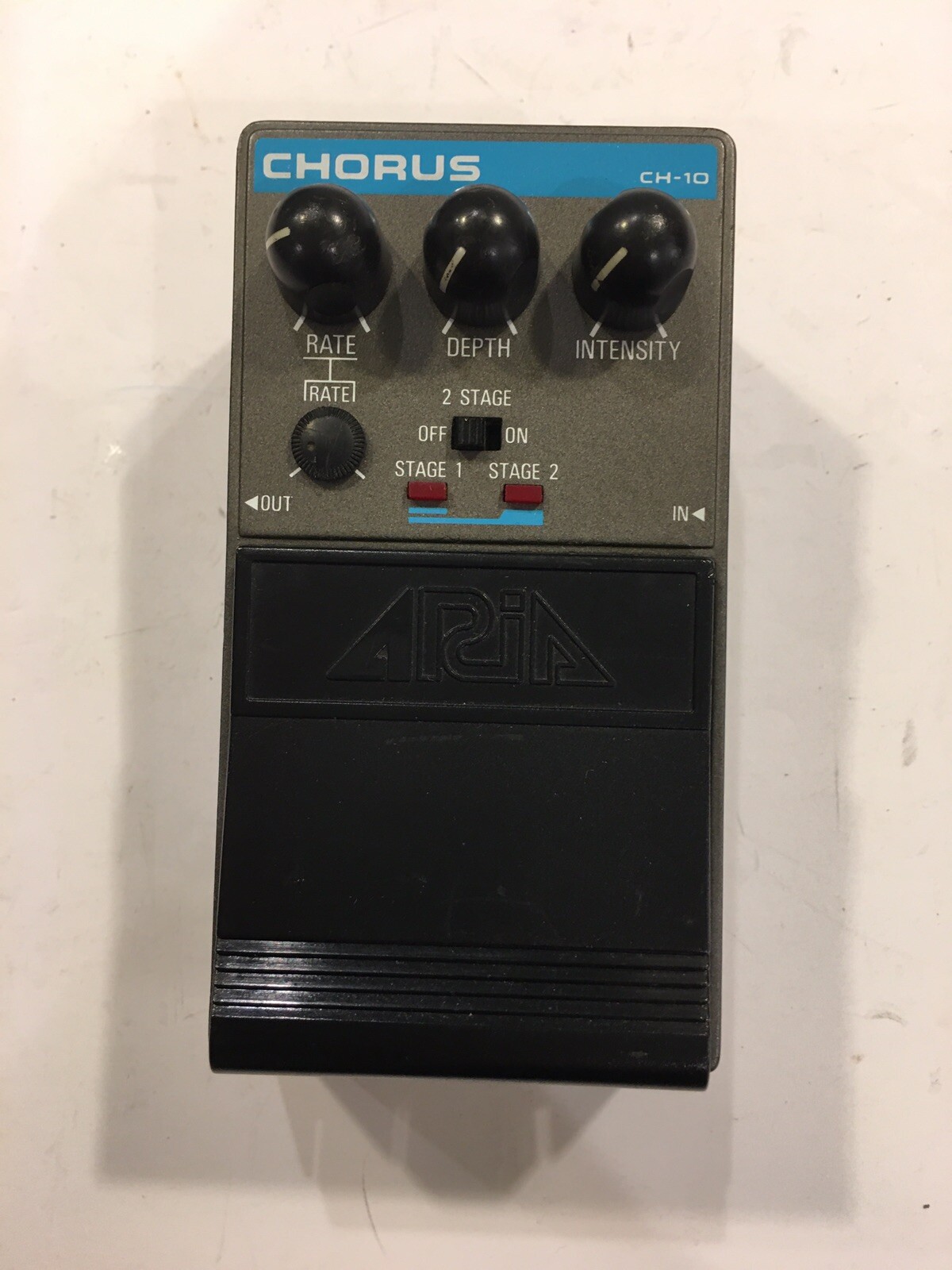 Aria CH-10 Dual Stage Analog Chorus Rare Vintage Guitar Effect Pedal MIJ Japan