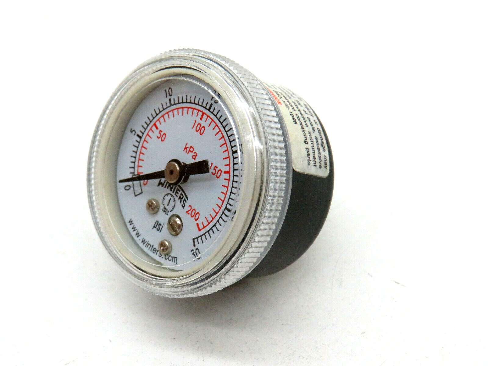 Winters PG-15-0-30-8C Pressure Gauge 0-30psig 1/8" NPT
