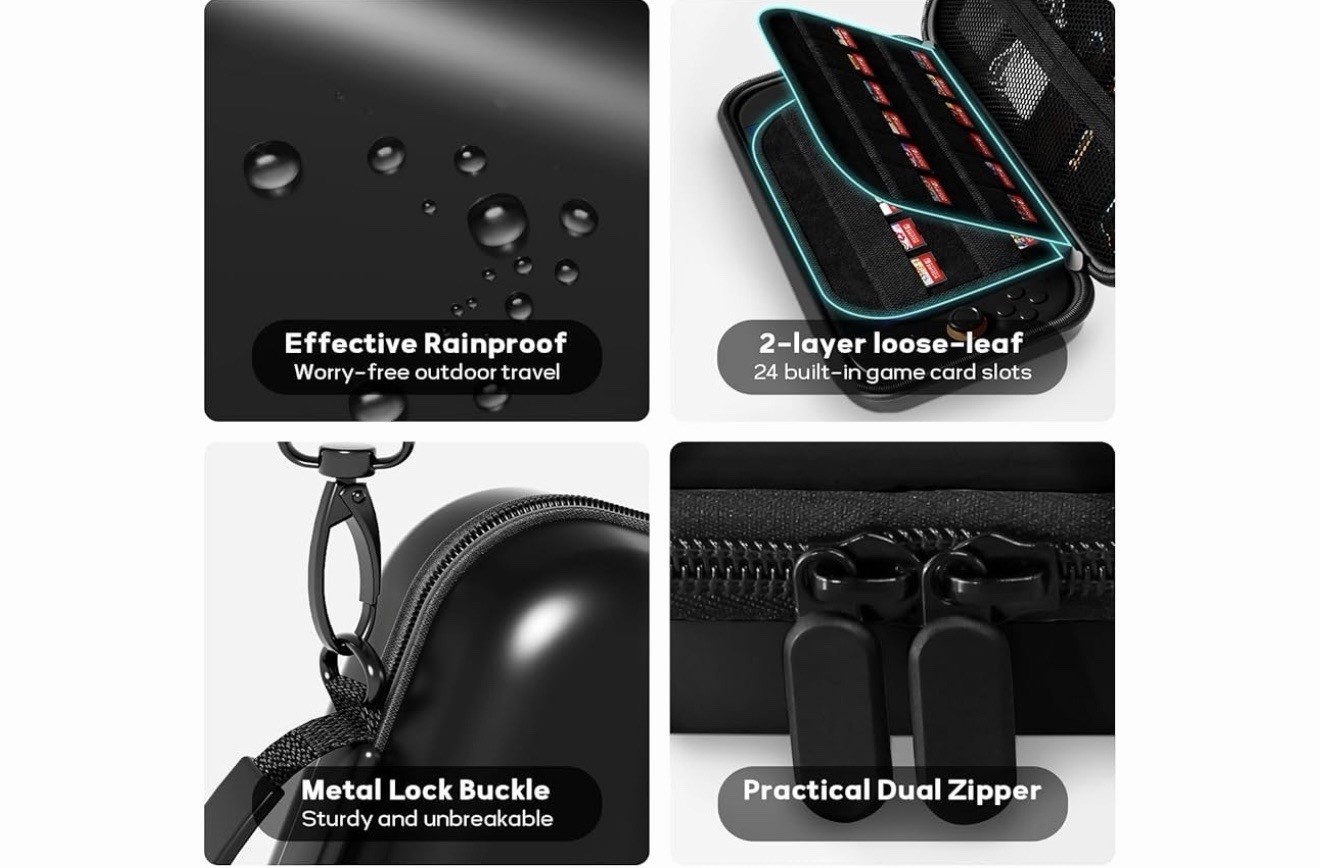 MOCADIA Switch 2 Case carrying case nintendo switch 2 case protector Hard Shell