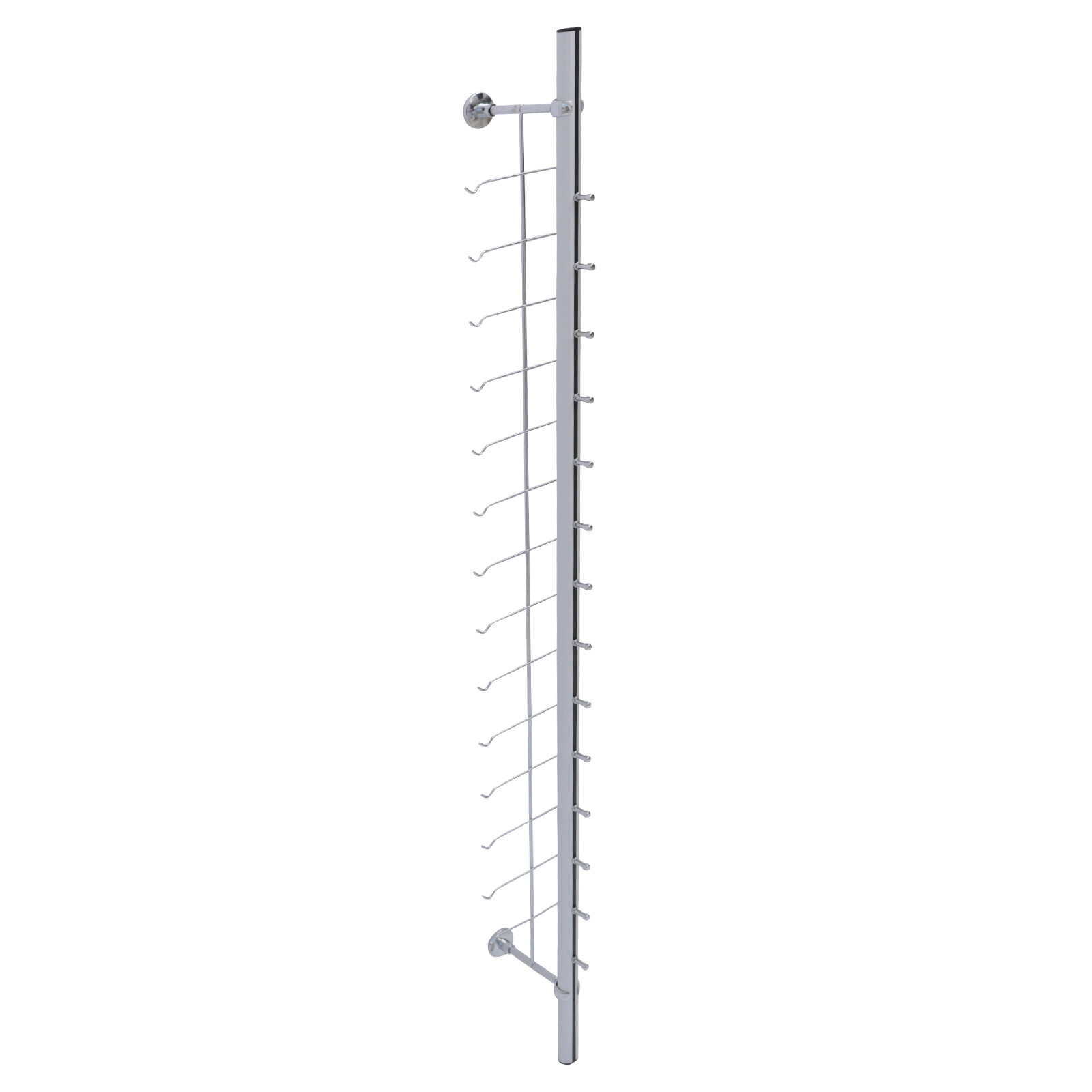 10PCS Eyeglass Display Rod Frame Aluminium Wall-Mounted Sunglasses Storage Rack