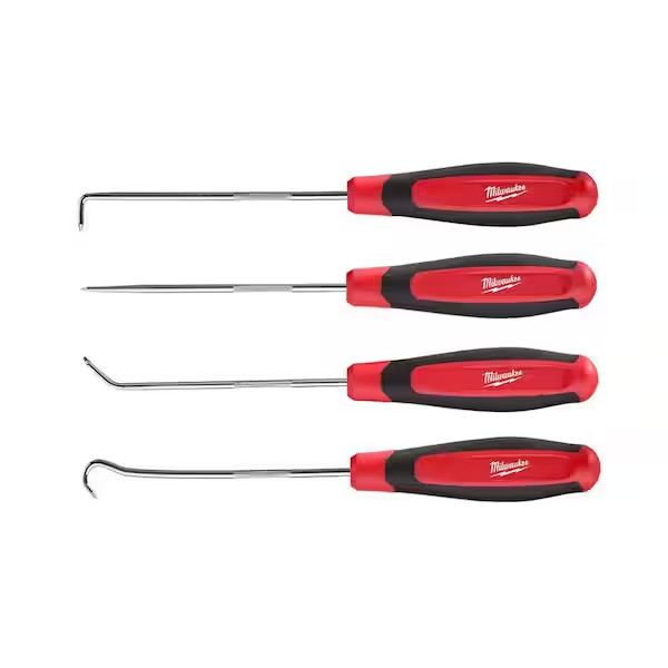 Milwaukee Hook and Pick Set Chrome-Plated Shanks Reduce Corrosion (4-Piece)