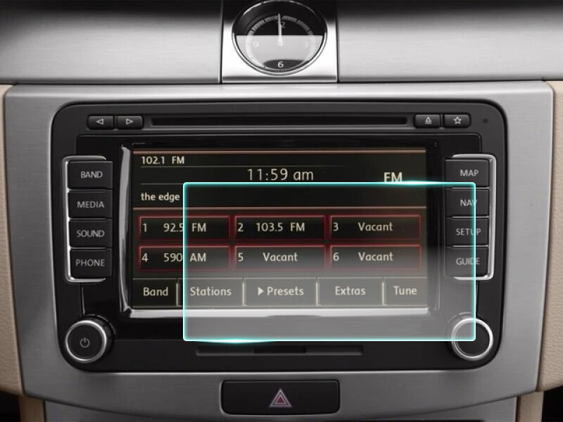 Crystal Clear Screen Protector for 2015 Volkswagen CC w/RNS 510 Navigation