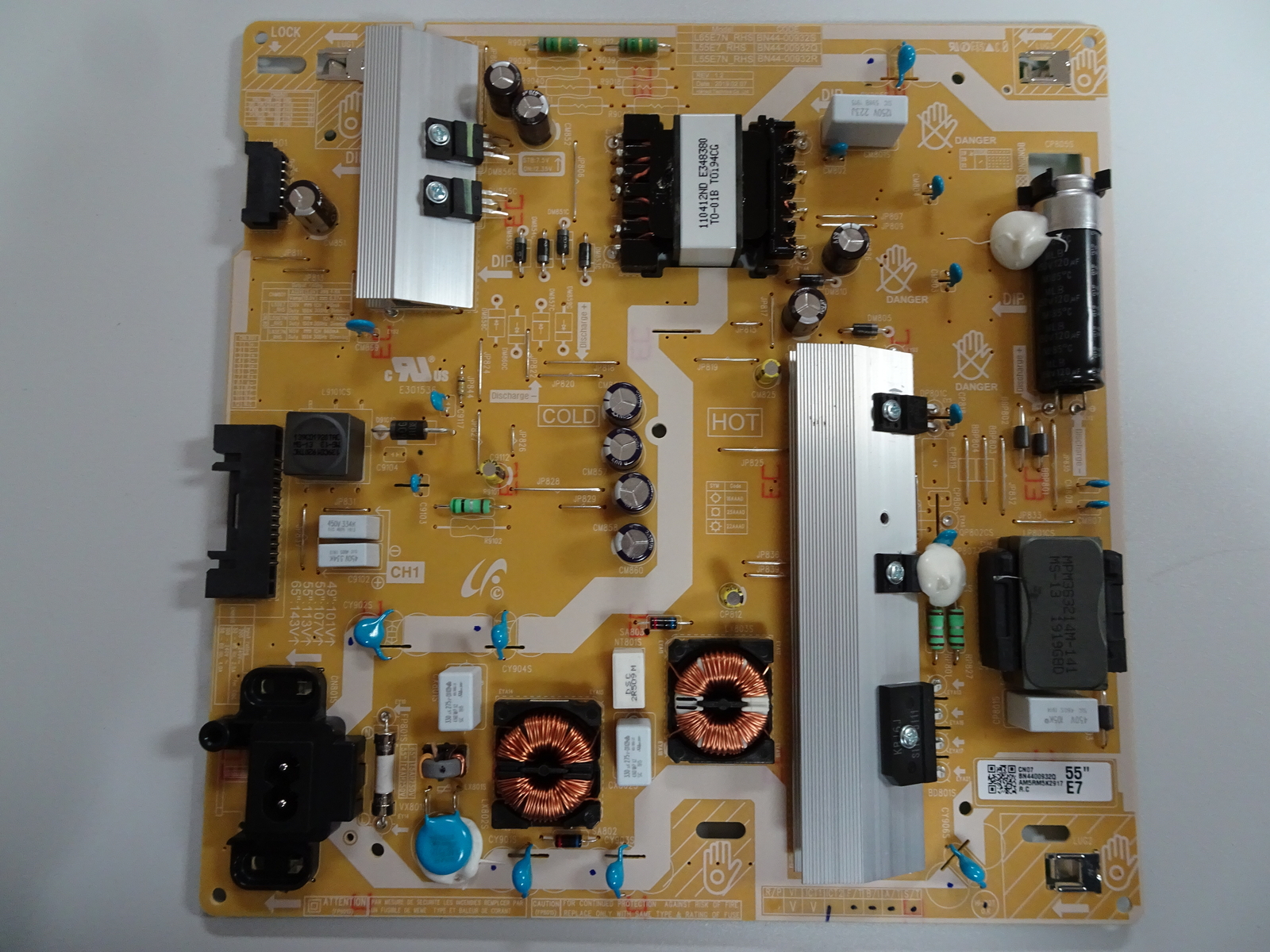 Samsung UN50RU7100FXZA Power Supply (L55E7_RHS) BN44-00932Q