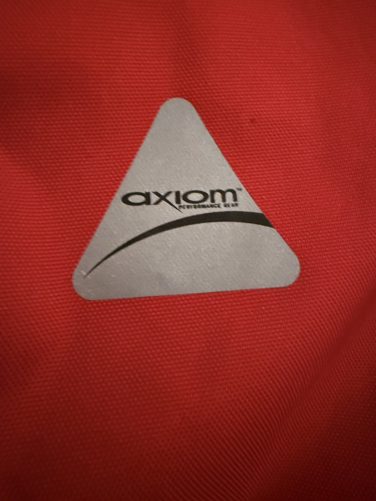 Axiom Tie-Lock Roll-Top Backpack Red/Black Adjustable Straps Buckle Logo