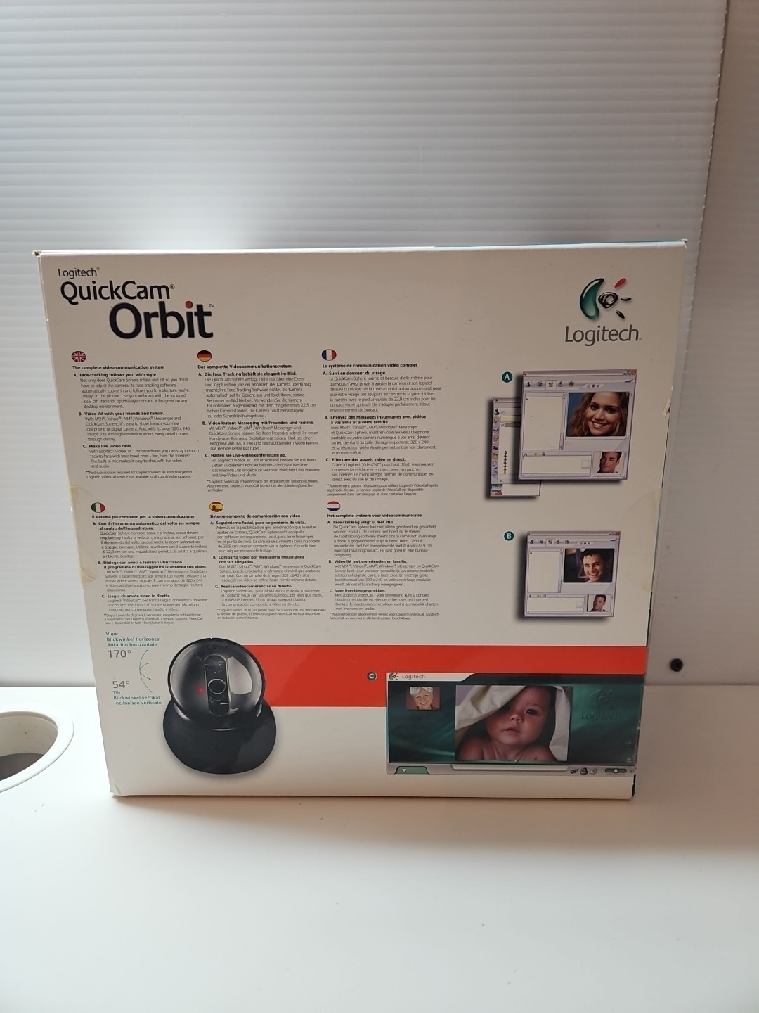 New Logitech QuickCam Orbit Webcam 961310-0403