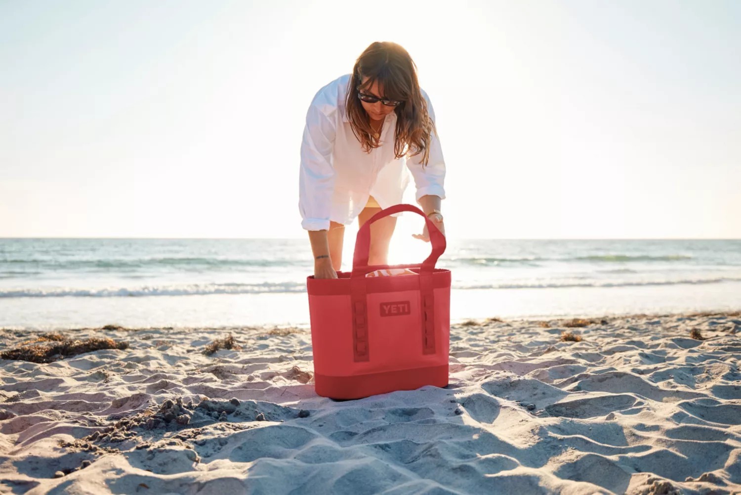 YETI Camino 35 Carryall 2.0 Rescue Red Tote! Unique Color! Brand New!