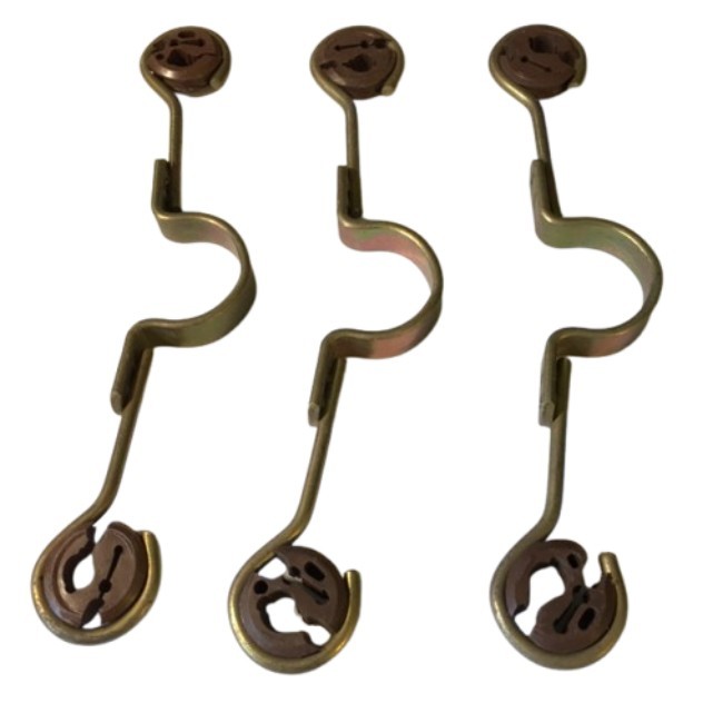 Snap on Double Antenna Mast stand-off, 1-1/4" OD, Pack of 3