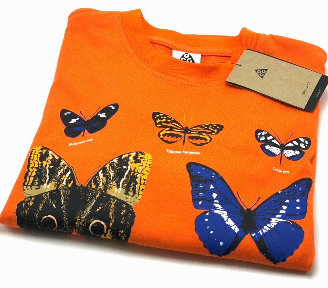 *NEW* WOMEN Nike ACG Dri-Fit Crop TEE Safety Orange (HF9522 819), Sz SM - XL 👍