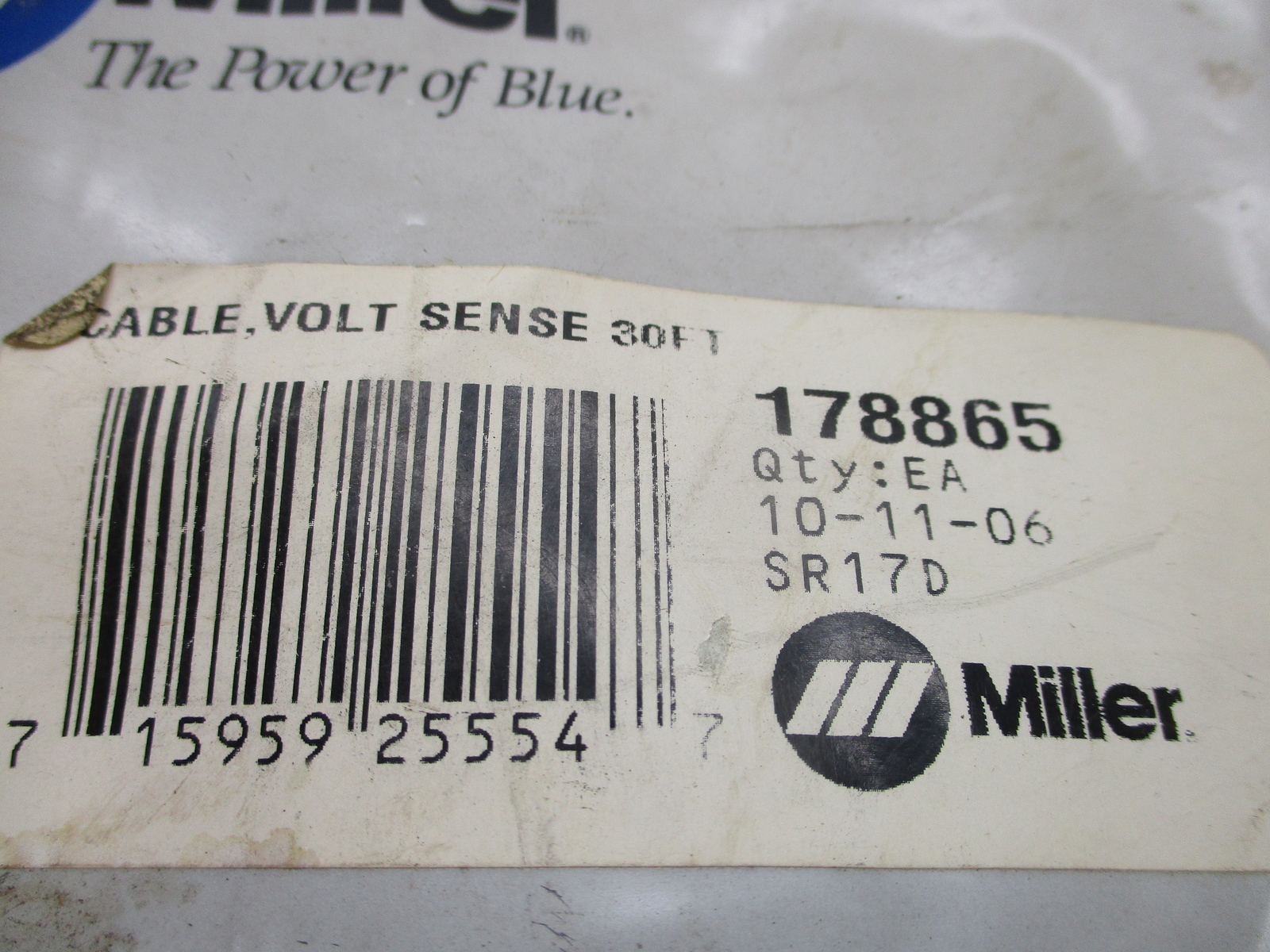 MILLER 178865 CABLE NSNP