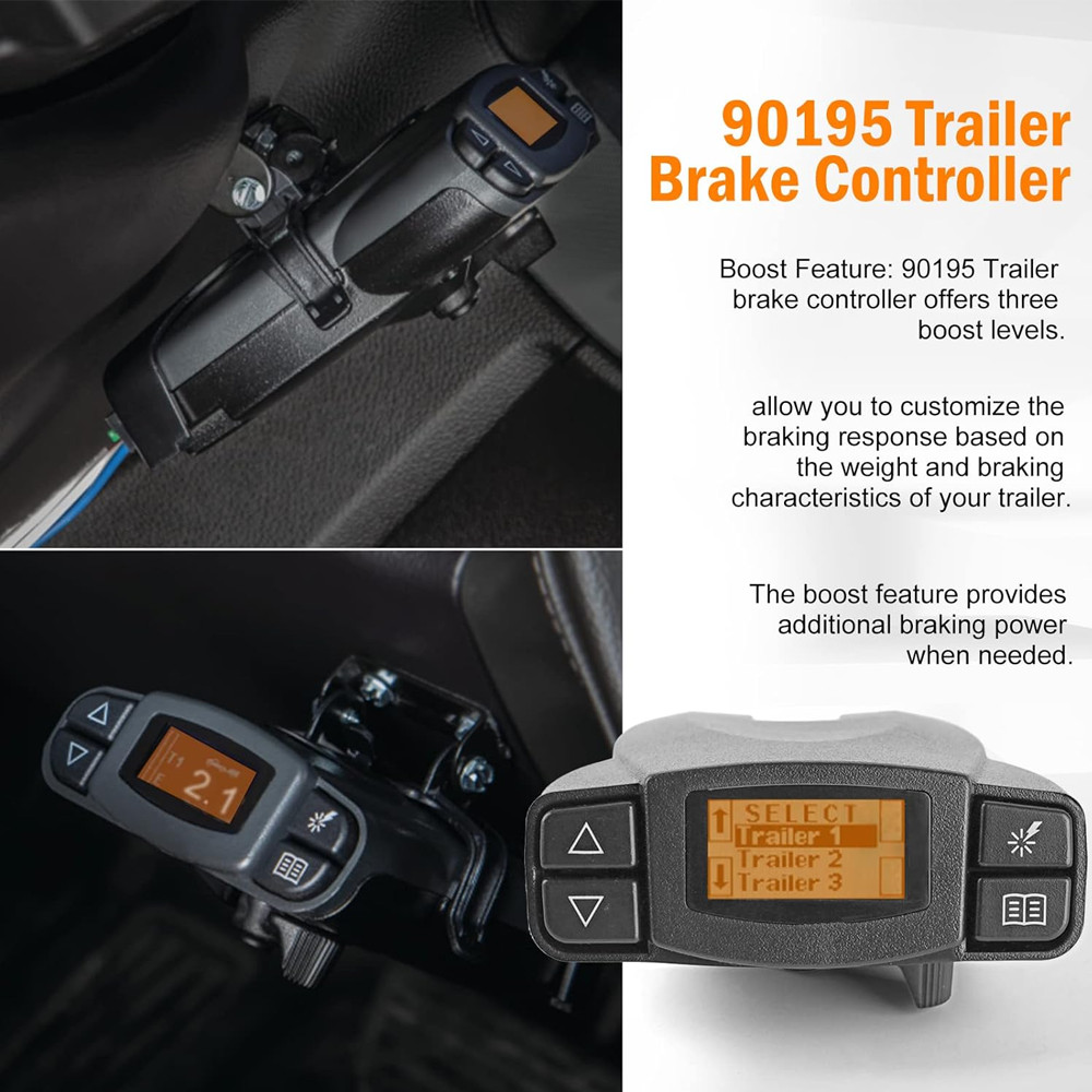 P3 Prodigy 90195 Electric Universal Trailer Brake Control Module Controller Box