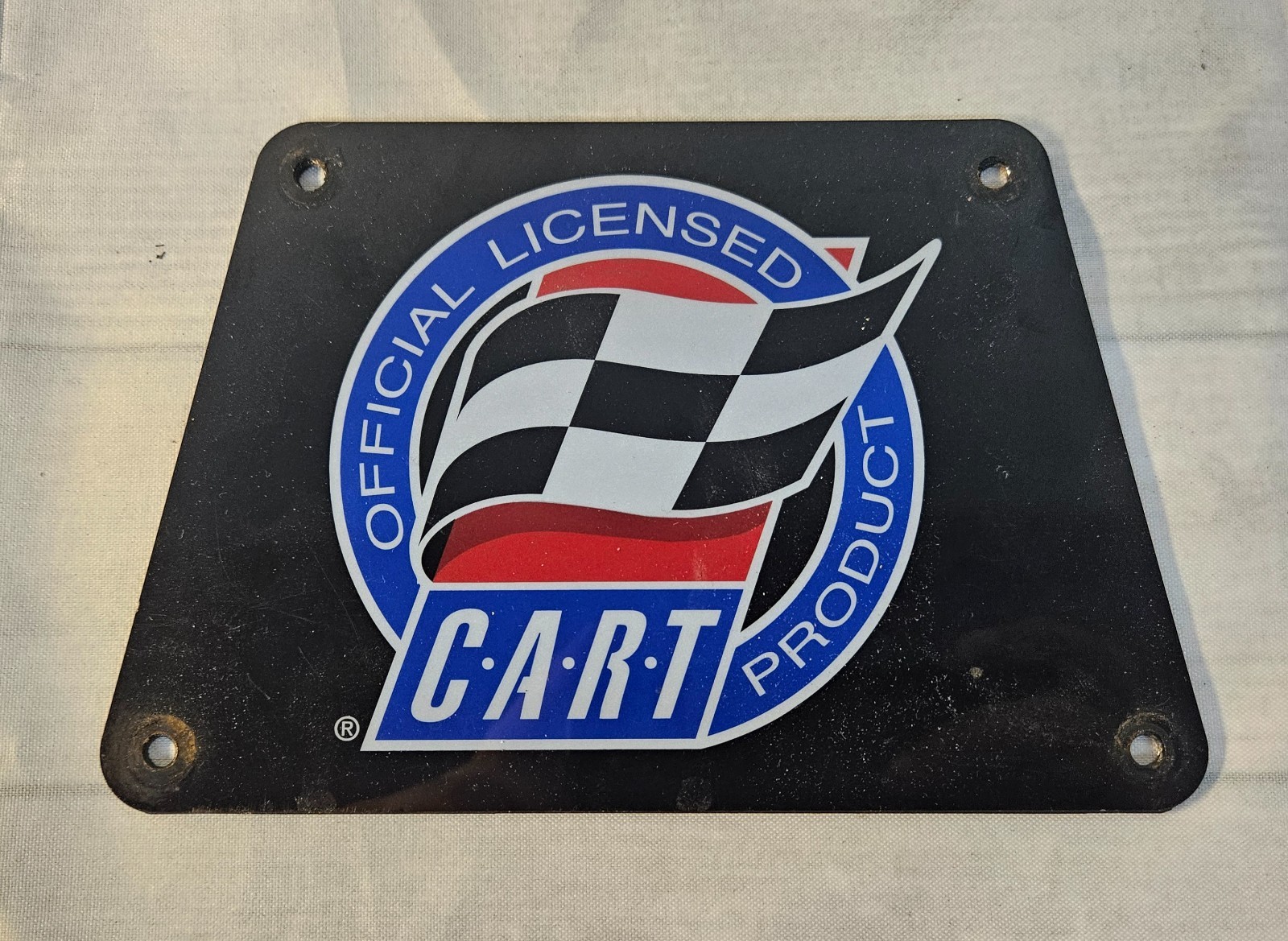 Midway CART FURY Arcade Game Metal CART Seat Badge Emblem