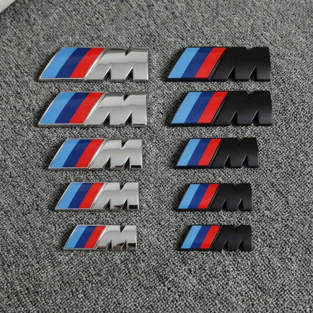 BMW M Tri-Color Emblem Badge for 1/3/5/7 Series X1 X3 X5 X6 Waterproof Fender &