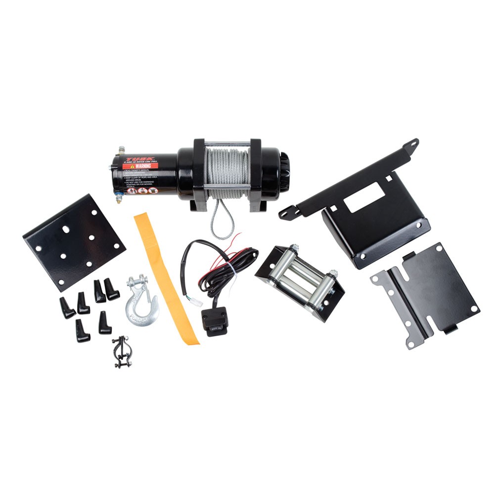 Tusk Winch W/Wire Rope & Mount Plate For Polaris RZR 900 Trail Premium 2021-2022