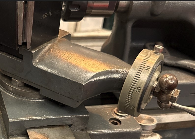 Logan 10" 200 Lathe Compound Large 2.5" dial 0-100 (Fits over ~0.945 dial)