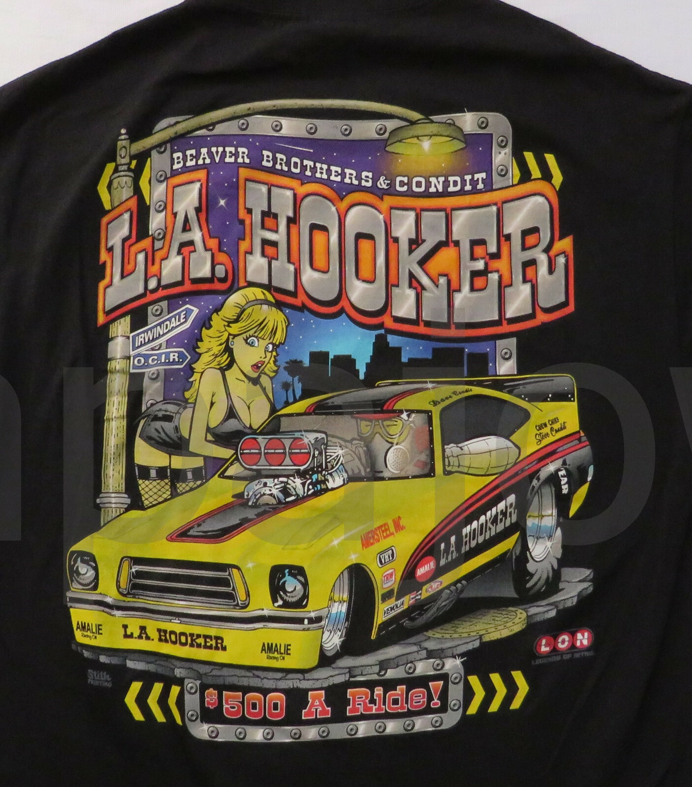 California Drag Racing T-Shirt  LA Hooker Funny Car Southern California
