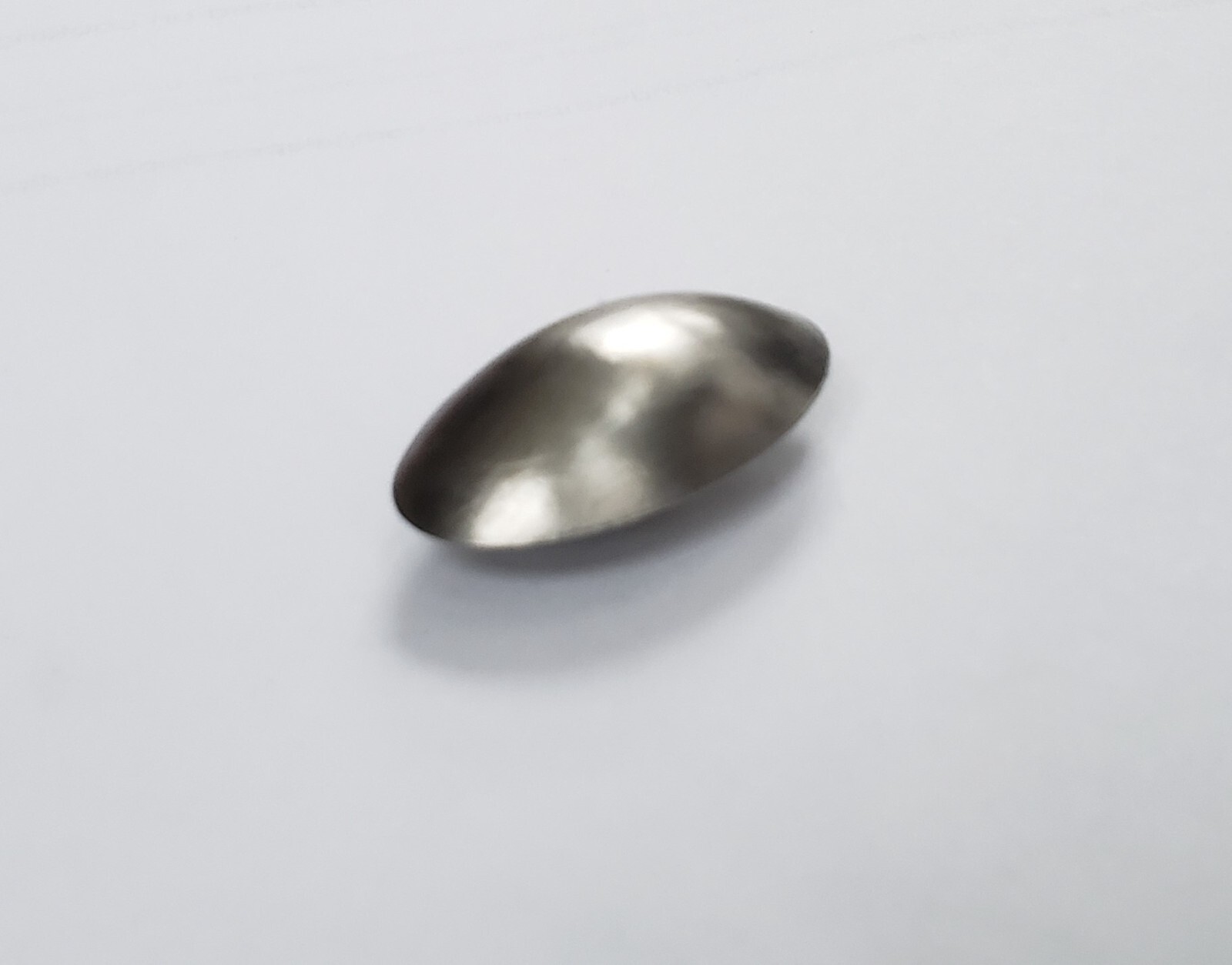 Pinewood Derby Car 2.5 oz Tungsten Brushed Nickel Canopy