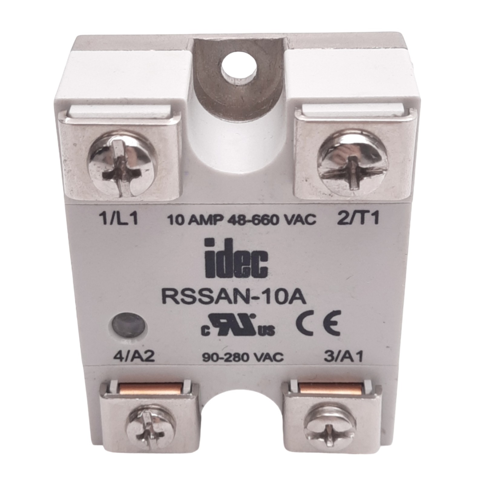 IDEC RSSAN-10A Solid State Relay, SPST-NO, 660VAC 10A Max, 90-280VAC Control