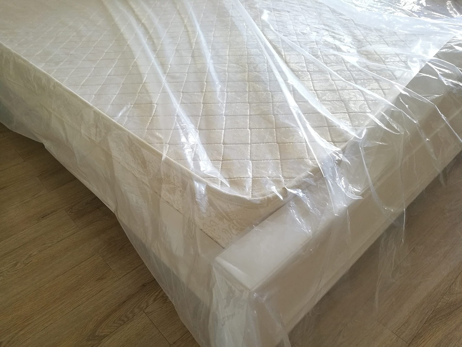 ComfortHome Mattress Bag for Moving and Storage, Queen/King (2-Pack), Clear