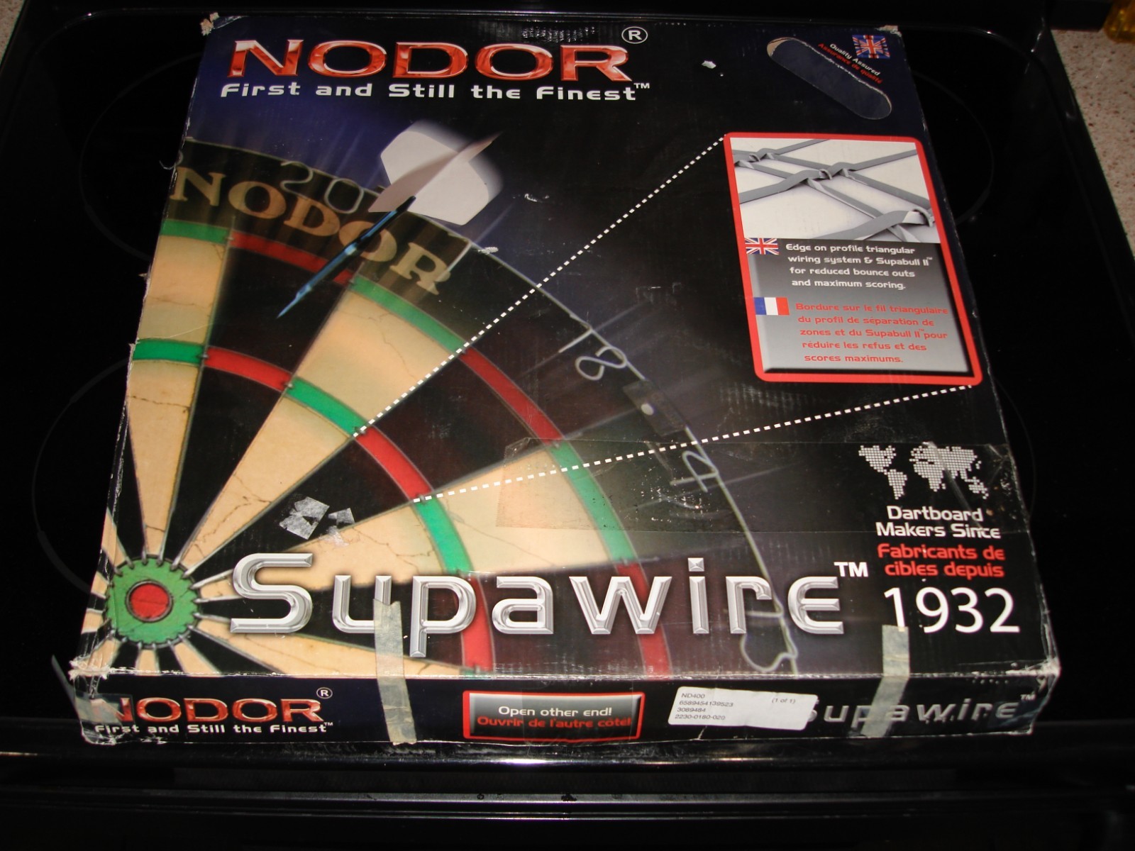 Nodor ND-400Supawire Official Genuine  Bristle Dart Board Brand New Professional